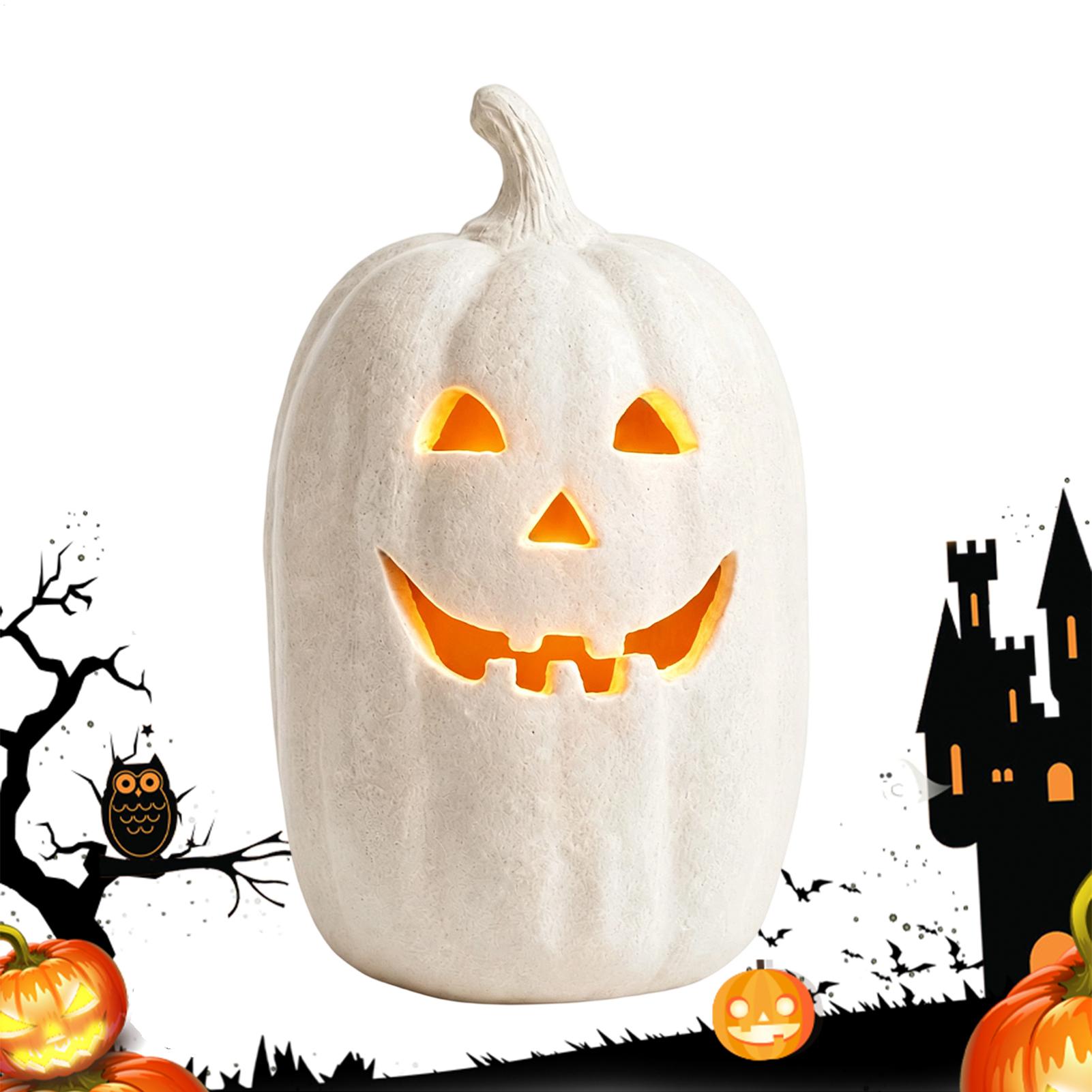 Pumpkin Lantern Halloween - 으스스한 호박 랜턴 수제 레진 랜턴