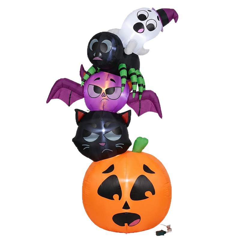 Halloween Pumpkin Decor Led - 18m 할로윈 장식용 에어바운스, 호박, 검은