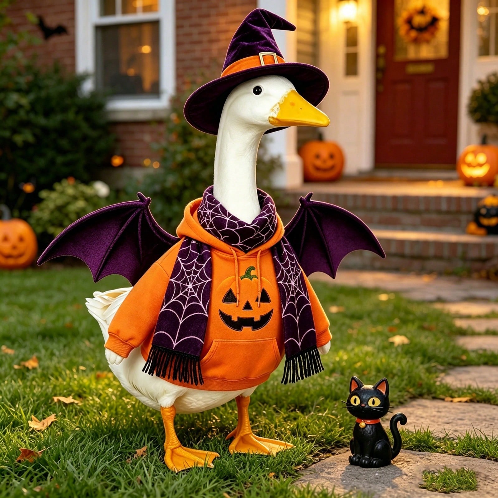Spider Web Halloween Decoration - 할로윈 잭 오 랜턴 프린트 후디,