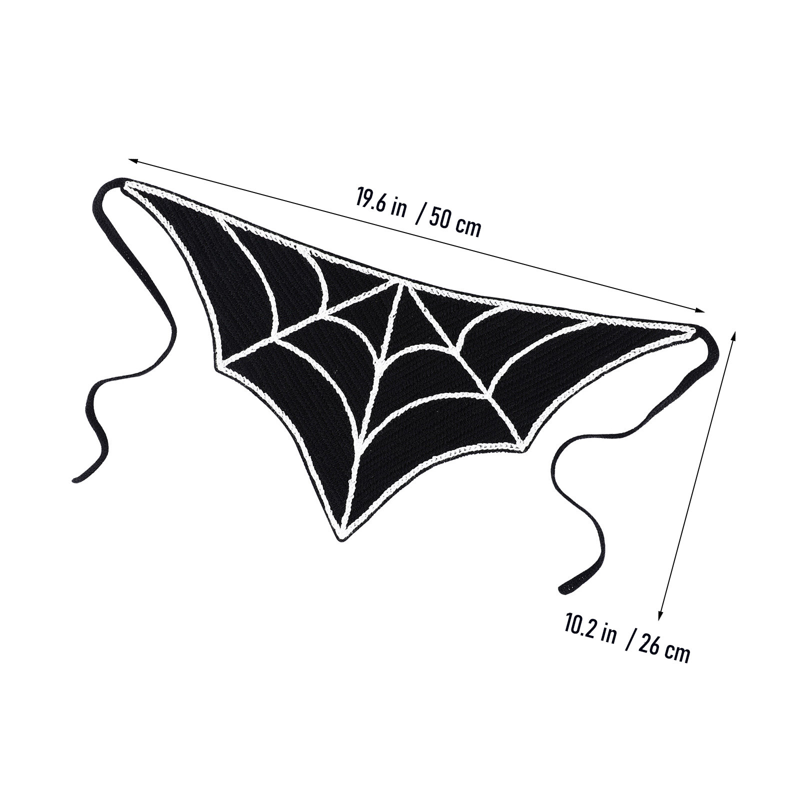할로윈 스파이더 웹 패턴의 삼각형 모양 헤드 스카프,  - Spider Web Halloween Decoration 리뷰 및 가격