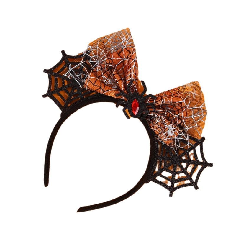 할로윈 스파이더 웹 보우 헤어밴드 튤 블랙 여성용 파티 - Spider Web Halloween Decoration 리뷰 및 가격