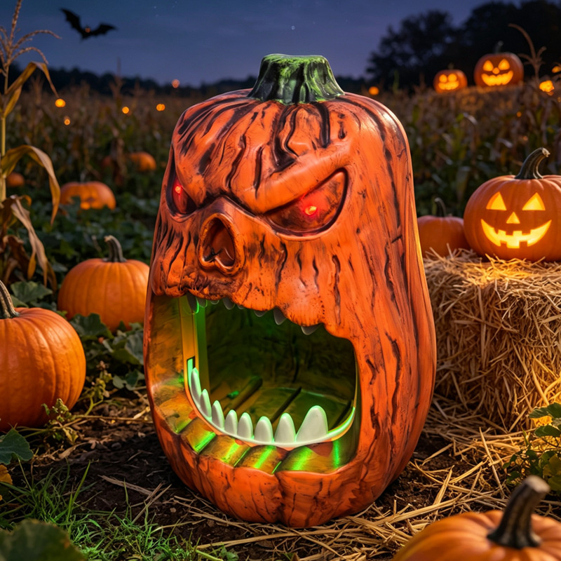 할로윈 LED 조명 호박 사탕 그릇 음성 작동 해골 얼 - Halloween Pumpkin Decor Led 리뷰 및 가격