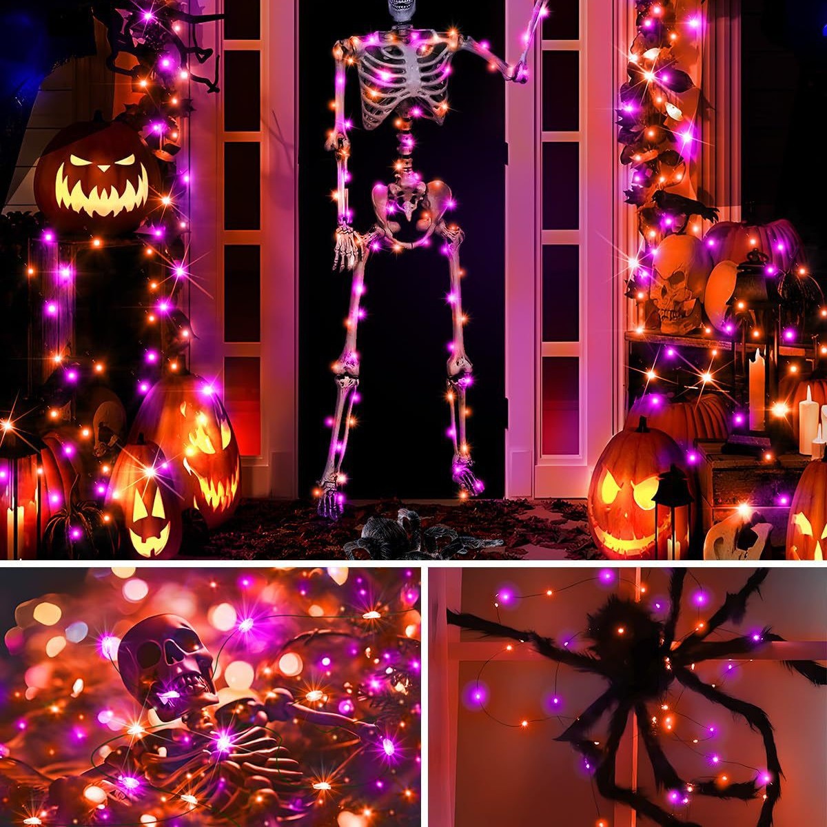 할로윈 LED 태양광 구리 와이어 스트링 조명 야외 방 - Halloween Led String Lights Orange 리뷰 및 가격