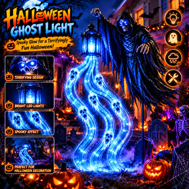 할로윈 LED 해골 랜턴, 유령 해골 장식 조명, 무서 - Halloween Skeleton Decoration 리뷰 및 가격