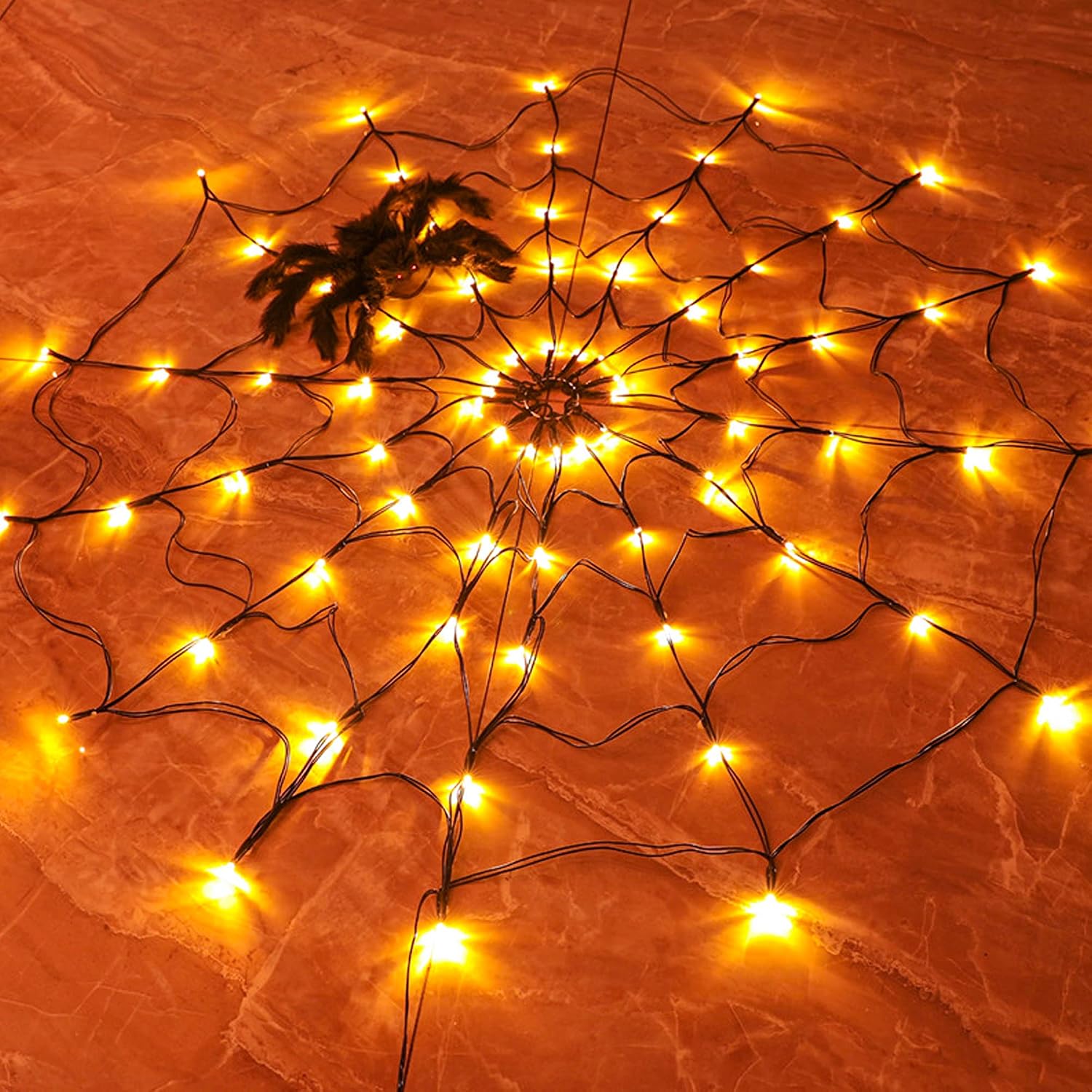 1~4개 세트 할로윈 거미줄 모양 LED 스트링 조명, - Halloween Led String Lights Orange 리뷰 및 가격