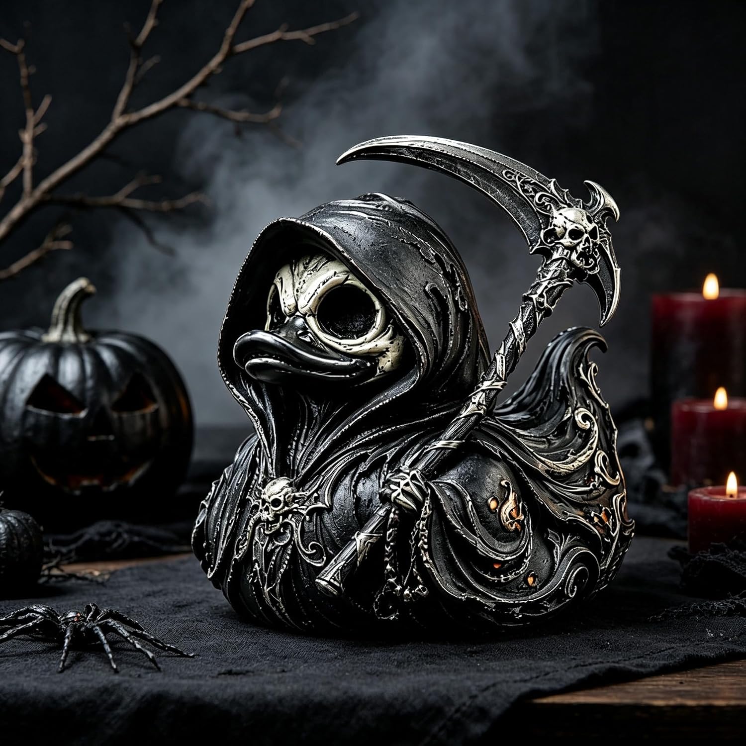 그림 리퍼 고딕풍 수집용 오리, 할로윈 해골 후드 오리 - Halloween Skeleton Decoration 리뷰 및 가격