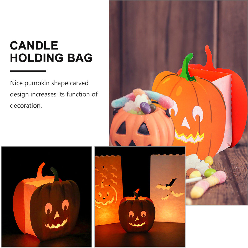 12개입, 호박 모양의 장식용 가방, 속이 비어 있고  - Halloween Pumpkin Decor Led 리뷰 및 가격