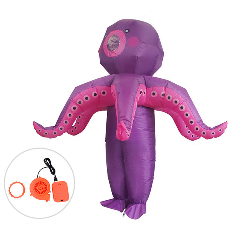 성인용 바다 괴물 문어 모양의 에어벌룬 의상, 팬이 달 - Halloween Costume Adult 리뷰 및 가격
