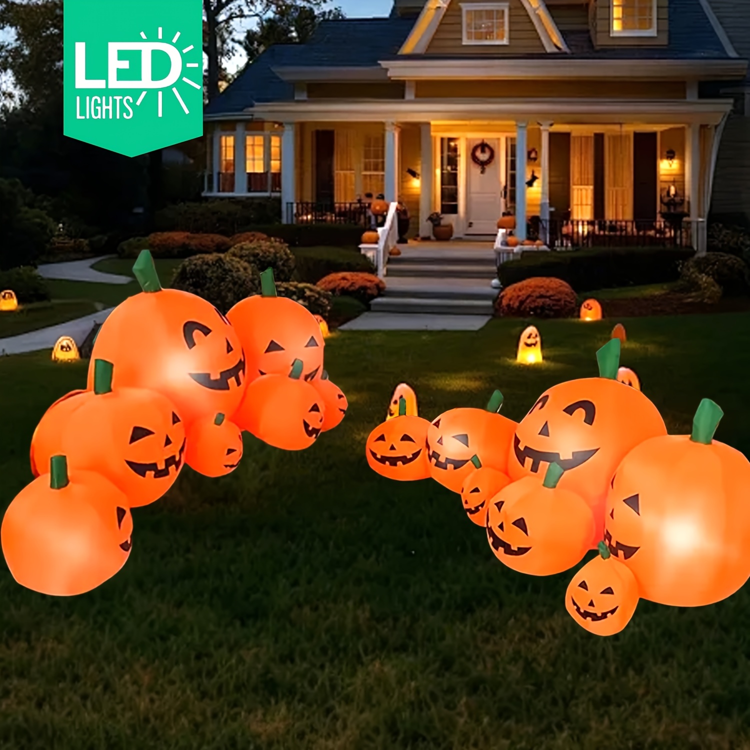 새로운 상품: 7.5피트 크기의 할로윈용 LED 조명  - Halloween Pumpkin Decor Led 리뷰 및 가격