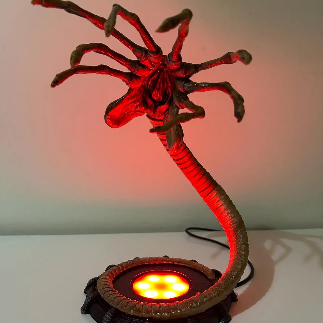 외계인 페이스허거 램프 야간 조명, LED 조명이 있는 - Halloween Pumpkin Decor Led 리뷰 및 가격