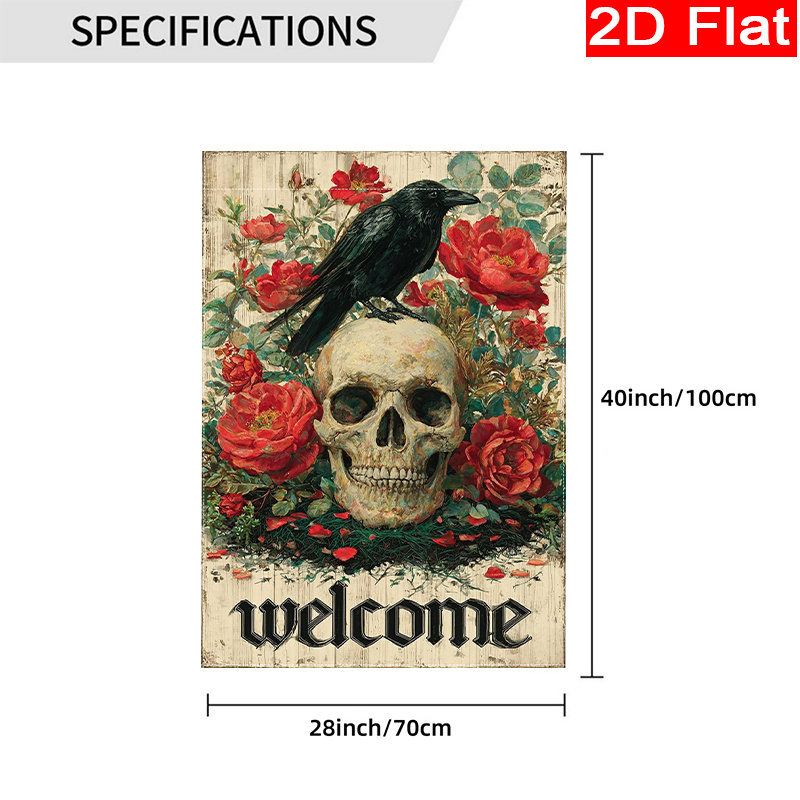 2D 평면 디자인 - 2D 평면 할로윈 환영 메시지가  - Halloween Skeleton Decoration 리뷰 및 가격