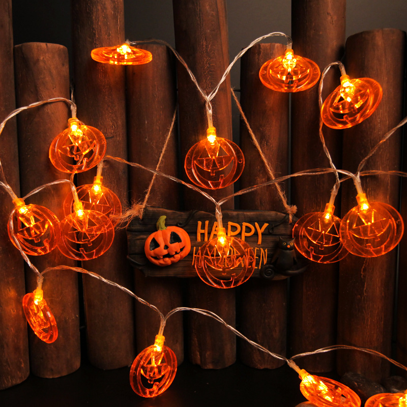할로윈용 할로우 컷 아웃 호박 모양 스트링 조명, 따뜻 - Halloween Led String Lights Orange 리뷰 및 가격