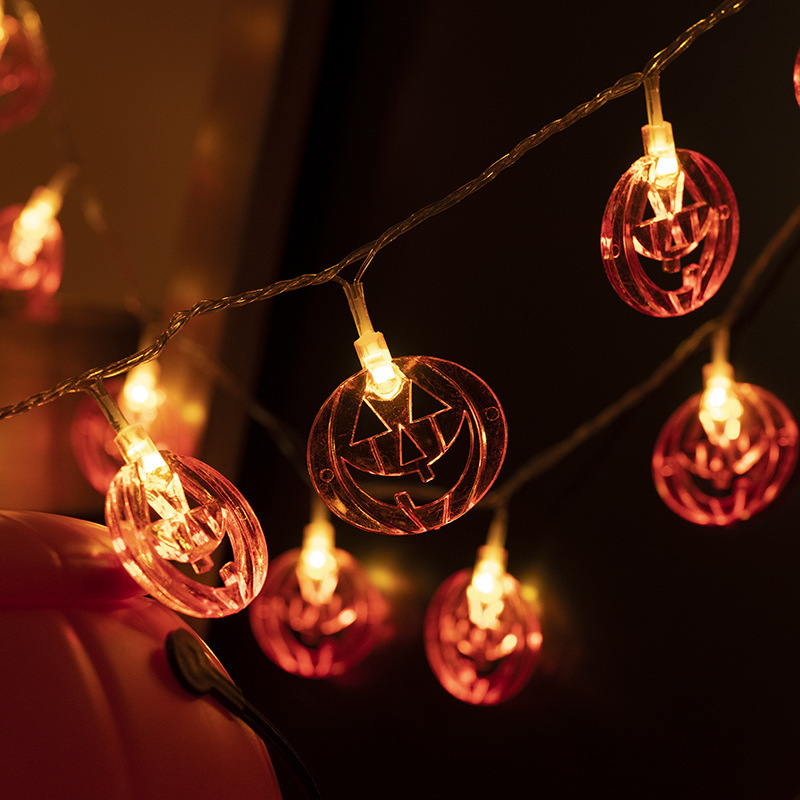 할로윈용 할로우 컷 아웃 호박 모양 스트링 조명, 따뜻 - Halloween Led String Lights Orange 리뷰 및 가격