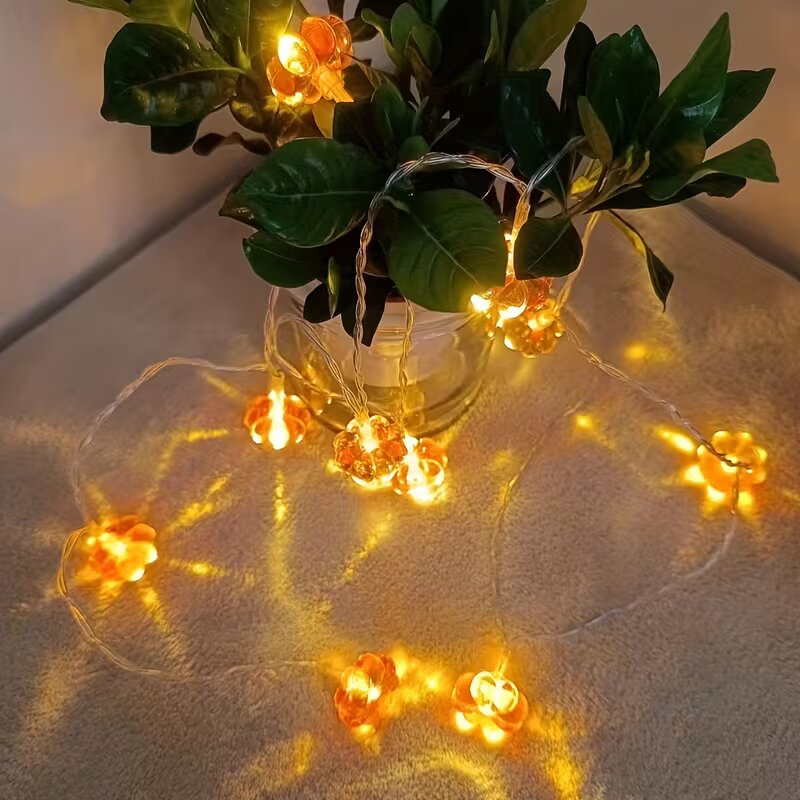 59/118in 10/20LED 할로윈 오렌지색 호박  - Halloween Led String Lights Orange 리뷰 및 가격