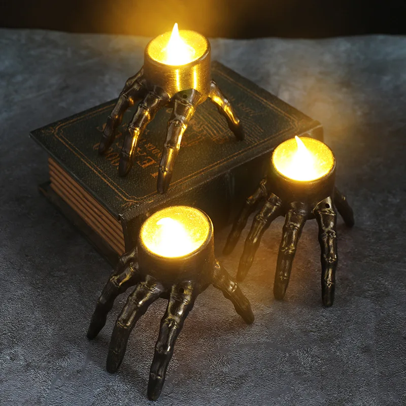 할로윈 휴식 팔 해골 LED 촛불 랜턴, 홈 파티 해골 - Halloween Skeleton Decoration 리뷰 및 가격