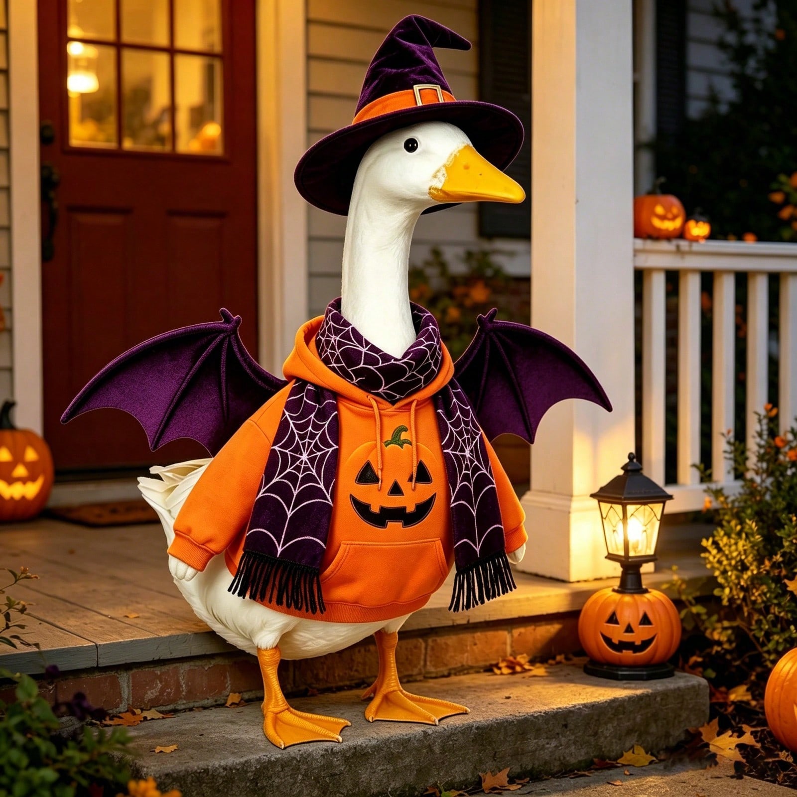 할로윈 잭 오 랜턴 프린트 후디, 잔디밭이나 현관에 놓 - Spider Web Halloween Decoration 리뷰 및 가격
