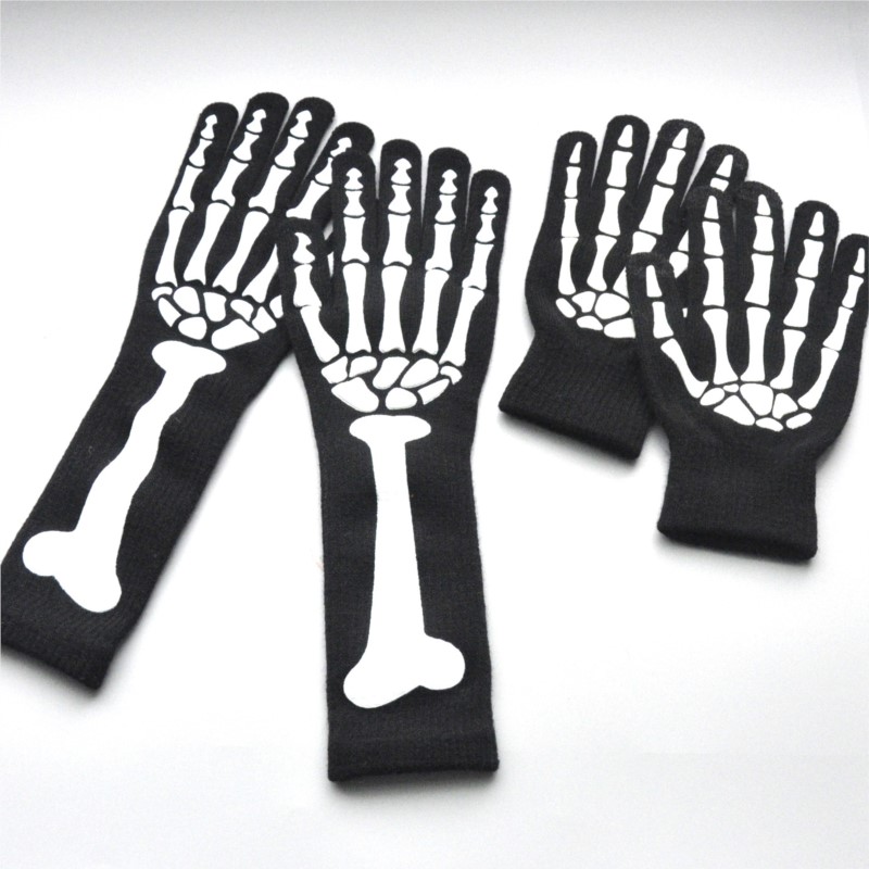 할로윈 해골 장갑 경량 전체 손가락 해골 사이클링 장갑 - Halloween Costume Kids 리뷰 및 가격